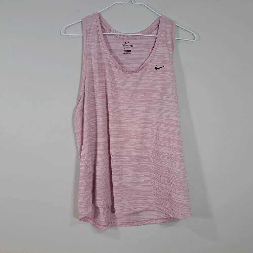 Nike Pink Racerback Dri Fit Athletic Workout Tank Women's Large
